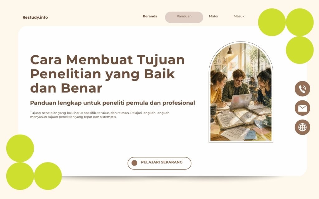 Cara Membuat Tujuan Penelitian