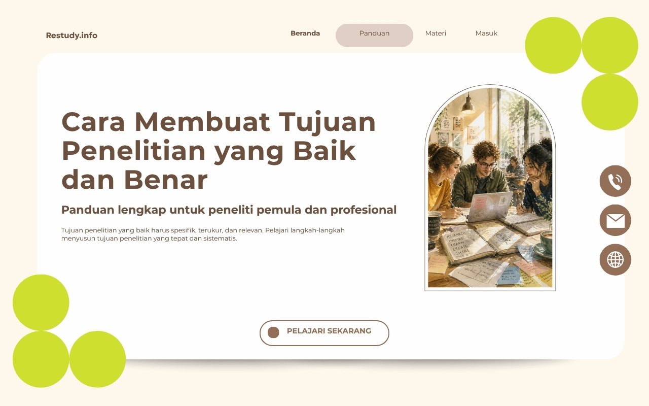 Cara Membuat Tujuan Penelitian
