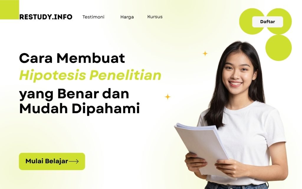 Cara Membuat Hipotesis Penelitian yang Benar dan Mudah Dipahami Restudy.info
