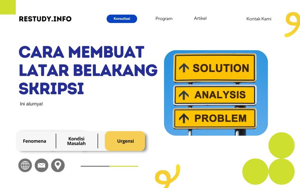 Cara membuat latar belakang penelitian